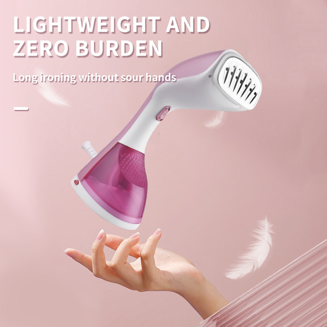 Aparat de calcat vertical cu abur DSP KD1079, 1400 W, rezervor detasabil 220 ml, abur 10-20 g/min, fier calcat cu incalzire in 30 secunde, 2 nivele abur, accesoriu scame, protectie supraincalzire, design compact si usor pentru calcare rapida, Alb/Albastru