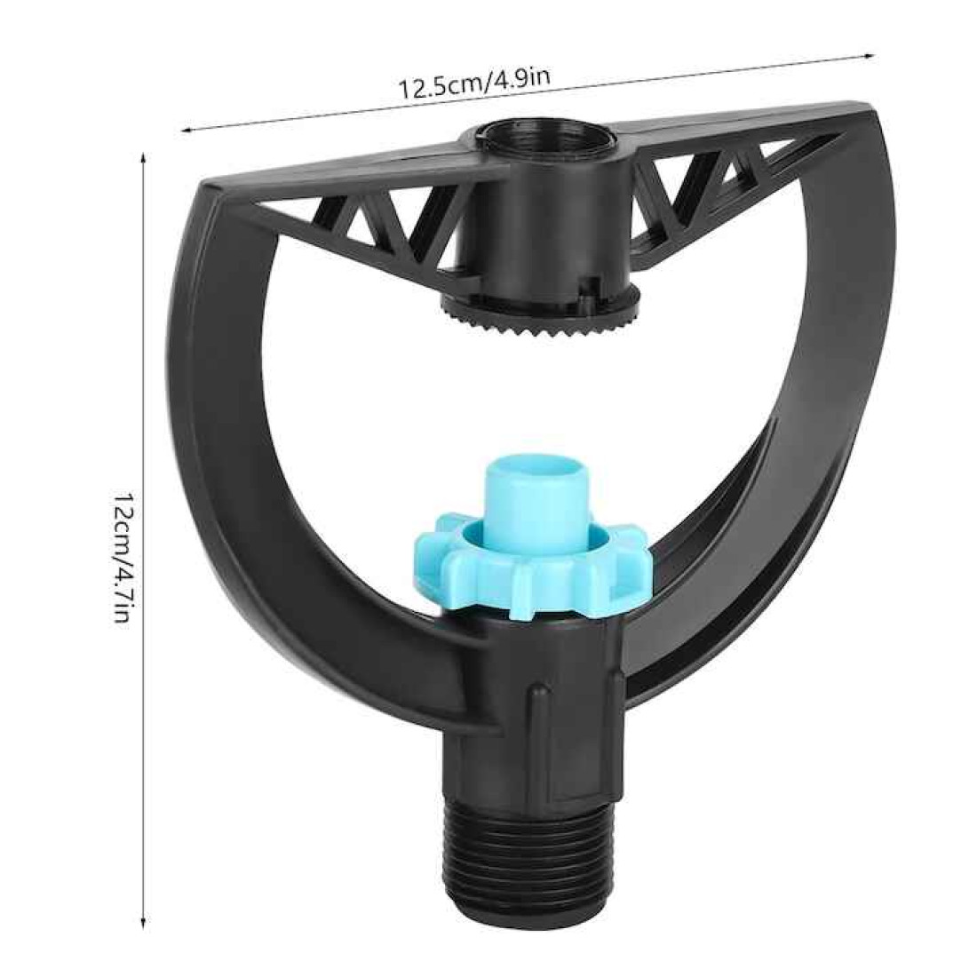 Aspersor de irigare pentru gradina, plastic, filet G3/4", 2-7 m