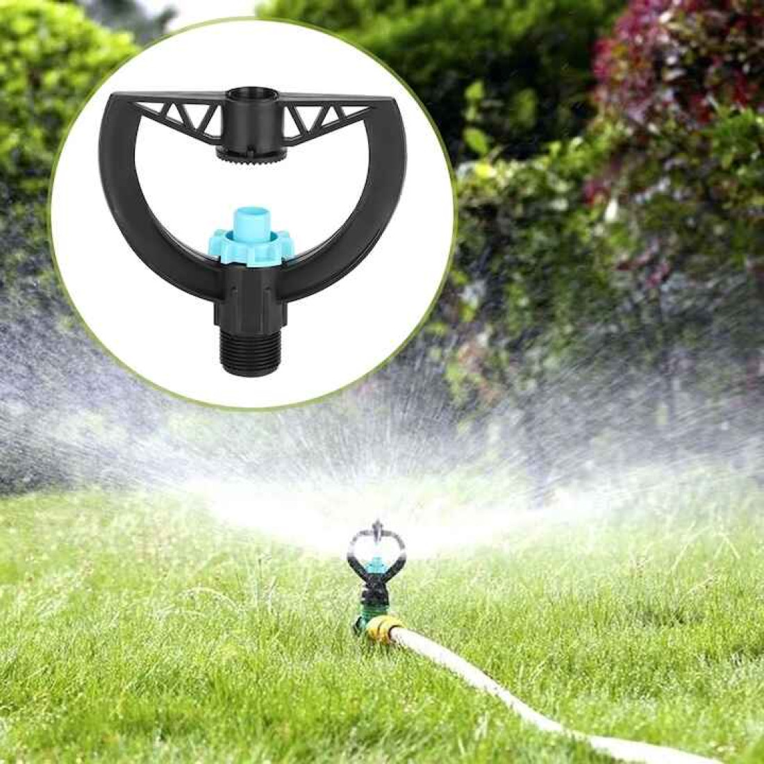 Aspersor de irigare pentru gradina, plastic, filet G3/4", 2-7 m