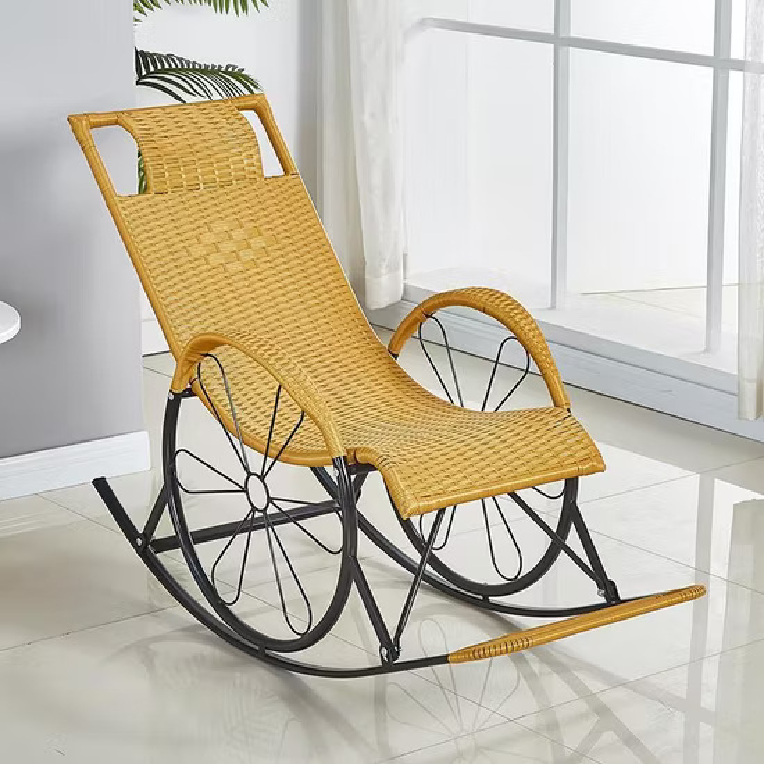 Balansoar cu cadru metalic pentru gradina, terasa, si balcon Balansoar cu cadru metalic pentru gradina, terasa, si balcon