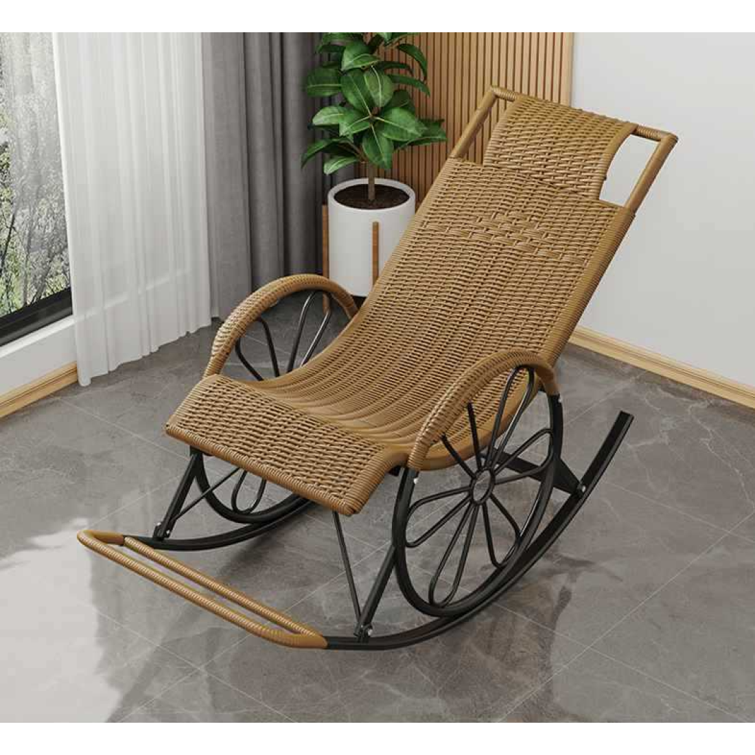 Balansoar cu cadru metalic pentru gradina, terasa, si balcon Balansoar cu cadru metalic pentru gradina, terasa, si balcon