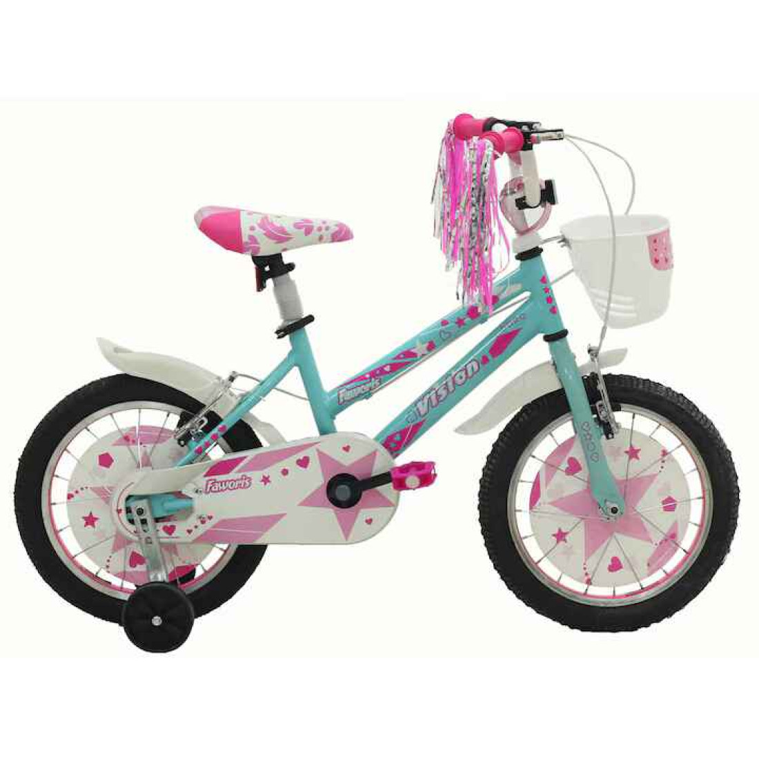 Bicicleta copii RDB Vision Faworis, Turcoaz, 16 inch