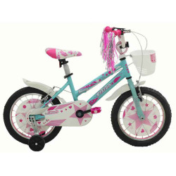 Bicicleta copii RDB Vision Faworis, Turcoaz, 16 inch
