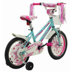 Bicicleta copii RDB Vision Faworis, Turcoaz, 16 inch