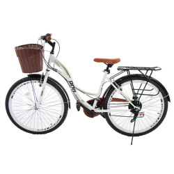 Bicicleta RDB HOLBINA, Crem, Roata 26" Otel