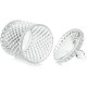Vas decorativ din sticlă cu capac, design diamant, pentru bomboane sau lumanari, 13.5 x 8.5 cm