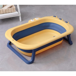 Cadita bebelusi pliabila broscuta, Galben/Albastru