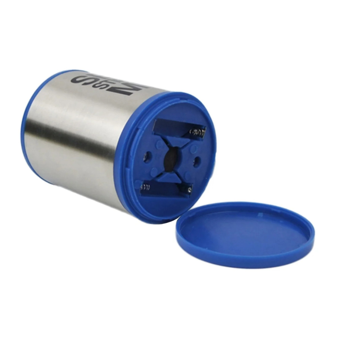 Cana cu amestecare automata cu capac, 350 ml, Self Stirring Mug, diametru 9 cm, albastra