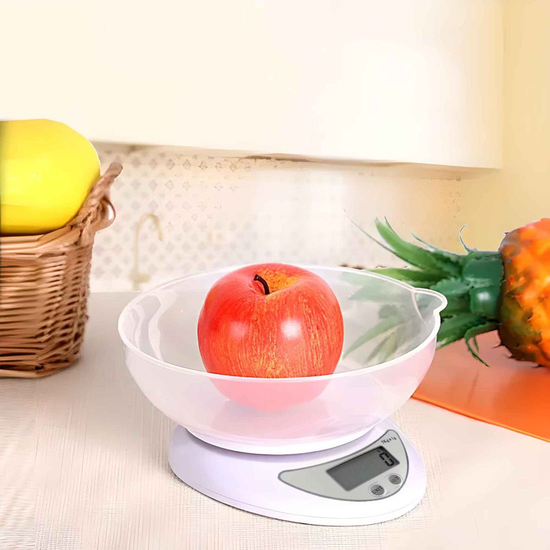 Cantar electronic de bucatarie, usor de utilizat, greutate maxima 5 Kg