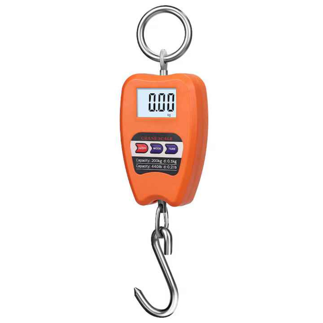 Cantar electronic de mana cu carlig, portabil, Ecran LCD, capacitate maxima de 200 kg