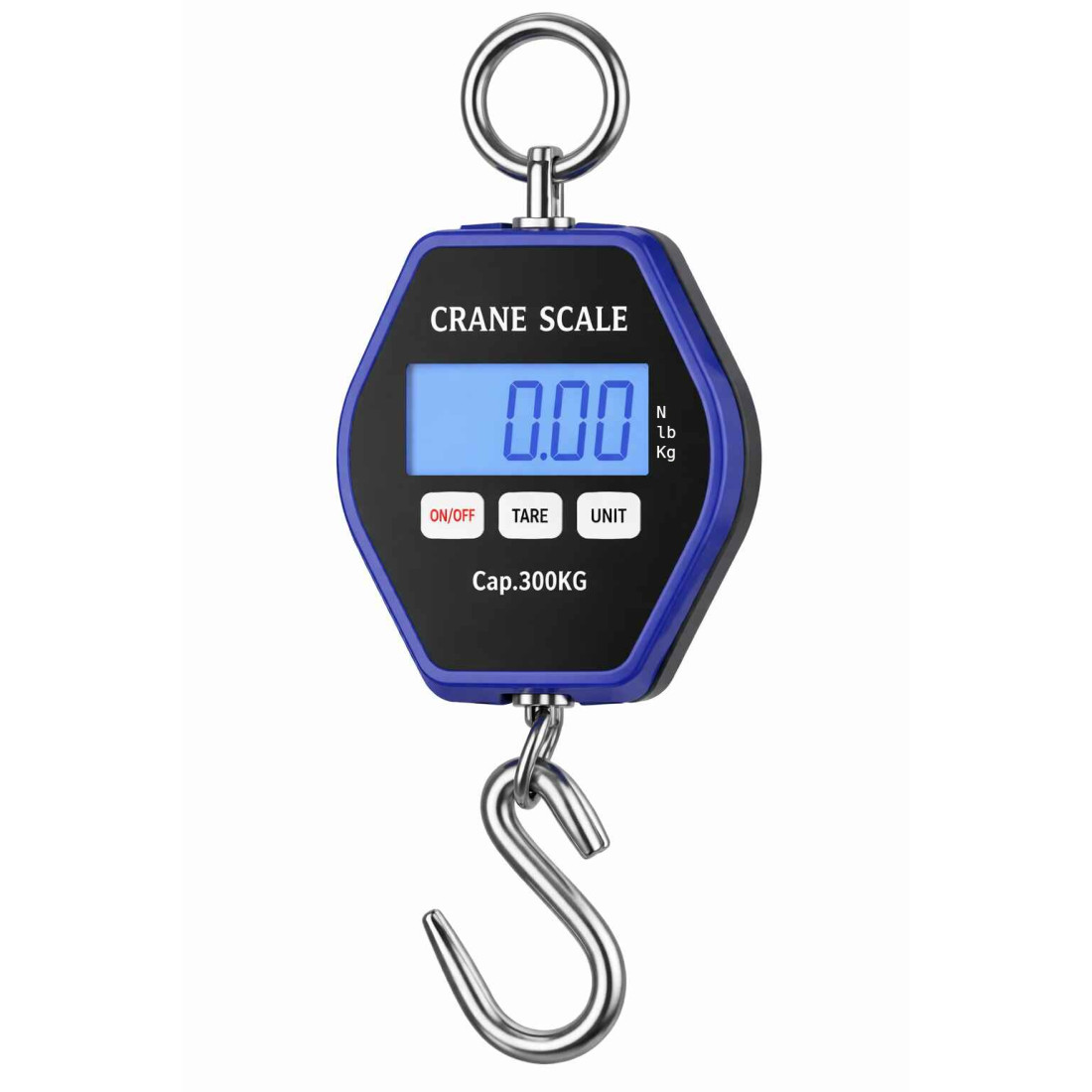 Cantar electronic de mana cu carlig, portabil, Ecran LCD, capacitate maxima de 300 kg