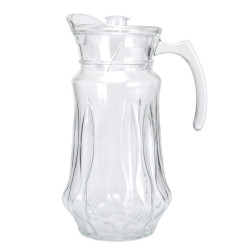 Carafa sticla cu capac, 1.8 L, design modern, 25 x 10 cm