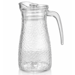 Carafa sticla cu capac, 1.2L, 21 x 11 cm