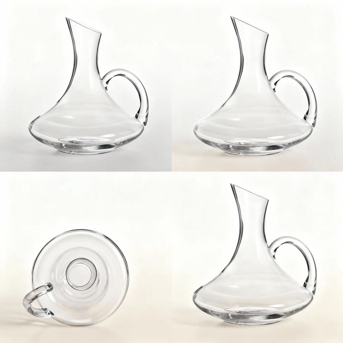 Carafa din sticla pentru vin, 1.8L, design elegant modern