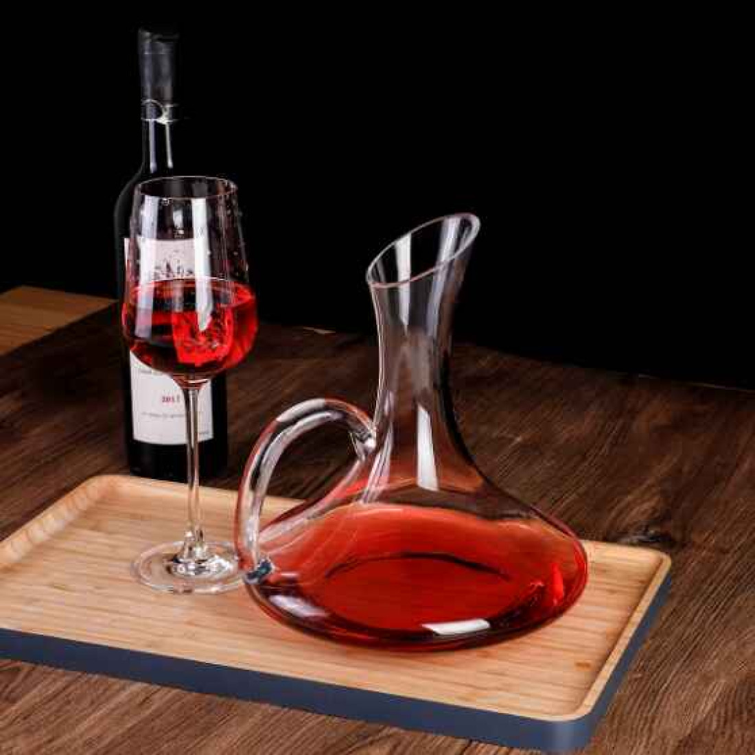 Carafa din sticla pentru vin, 1.8L, design elegant modern