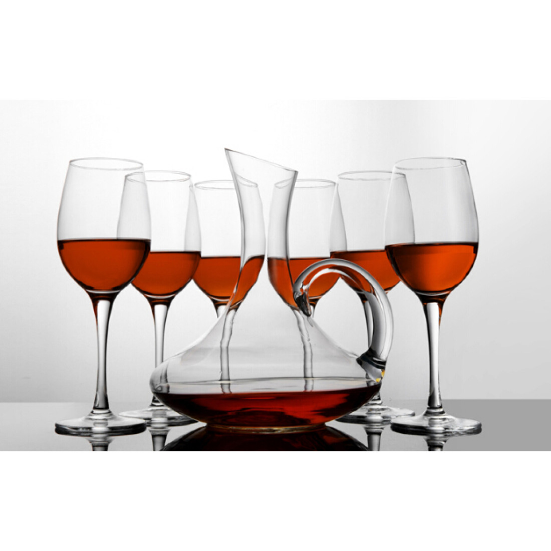 Carafa din sticla pentru vin, 1.8L, design elegant modern
