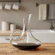 Carafa din sticla pentru vin, 1.8L, design elegant modern
