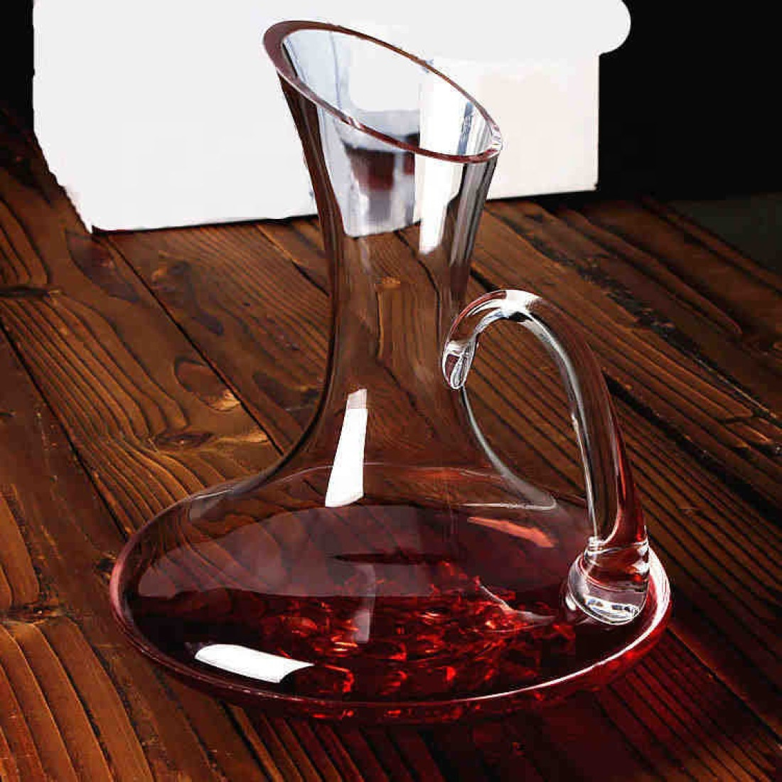 Carafa din sticla pentru vin, 1.8L, design elegant modern