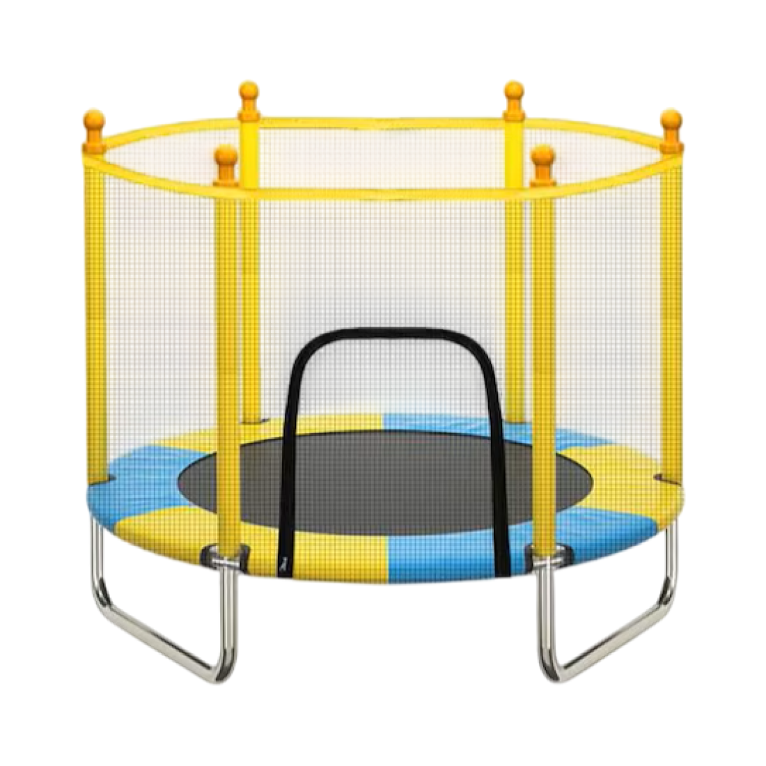 Trambulina pentru copii de gradina 1.2m, cu plasa exterioara, cu fermoar