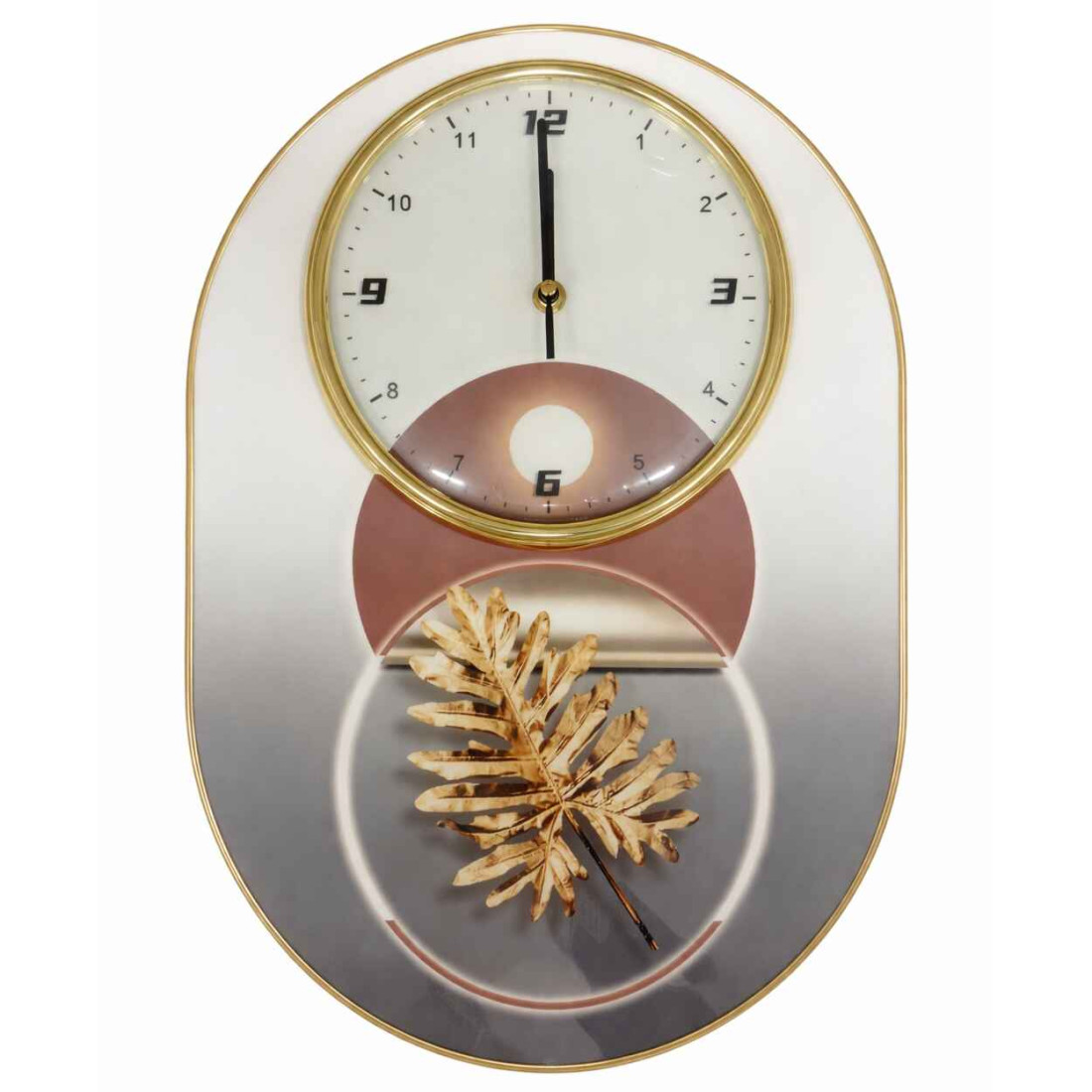 Ceas tip tablou 30 x 40 cm, stil elegant abstract