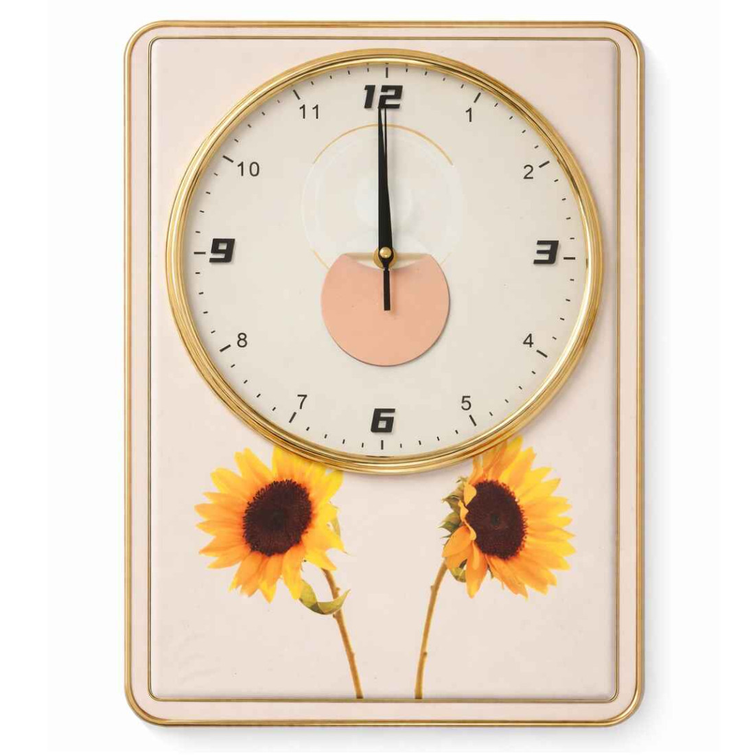 Ceas tip tablou 30 x 40 cm, floarea-soarelui