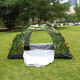 Cort camping cu ridicare automata, spatios, rezistent la vant, apa, material impermeabil, dimensiuni 2 x 2m, camuflaj