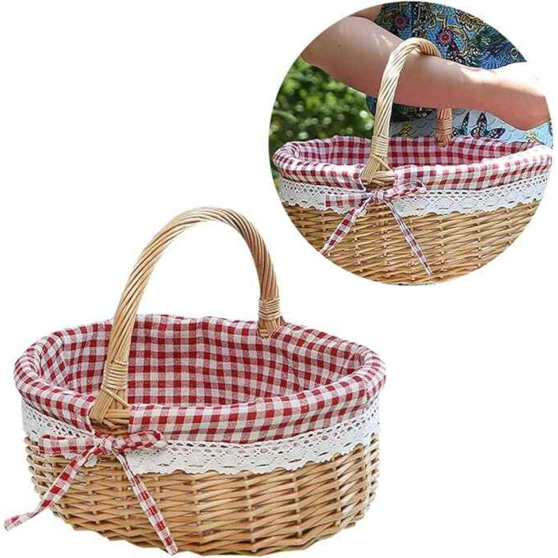 Cos picnic traditional, 40 x 30 x 18 cm