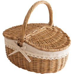 Cos picnic traditional cu capac, 45 x 35 x 22 cm