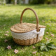 Cos picnic traditional cu capac, 45 x 35 x 22 cm