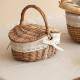Cos picnic traditional cu capac, 45 x 35 x 22 cm