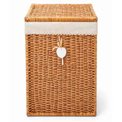 Cos de depozitare cu capac, impletit, traditional, 37 x 27 x 47 cm Cos de depozitare cu capac, impletit, traditional, 37 x 27 x 47 cm