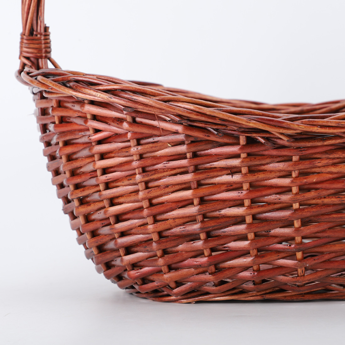 Cos de rachita impletit, design traditional rustic, 43 x 36 x 14 cm