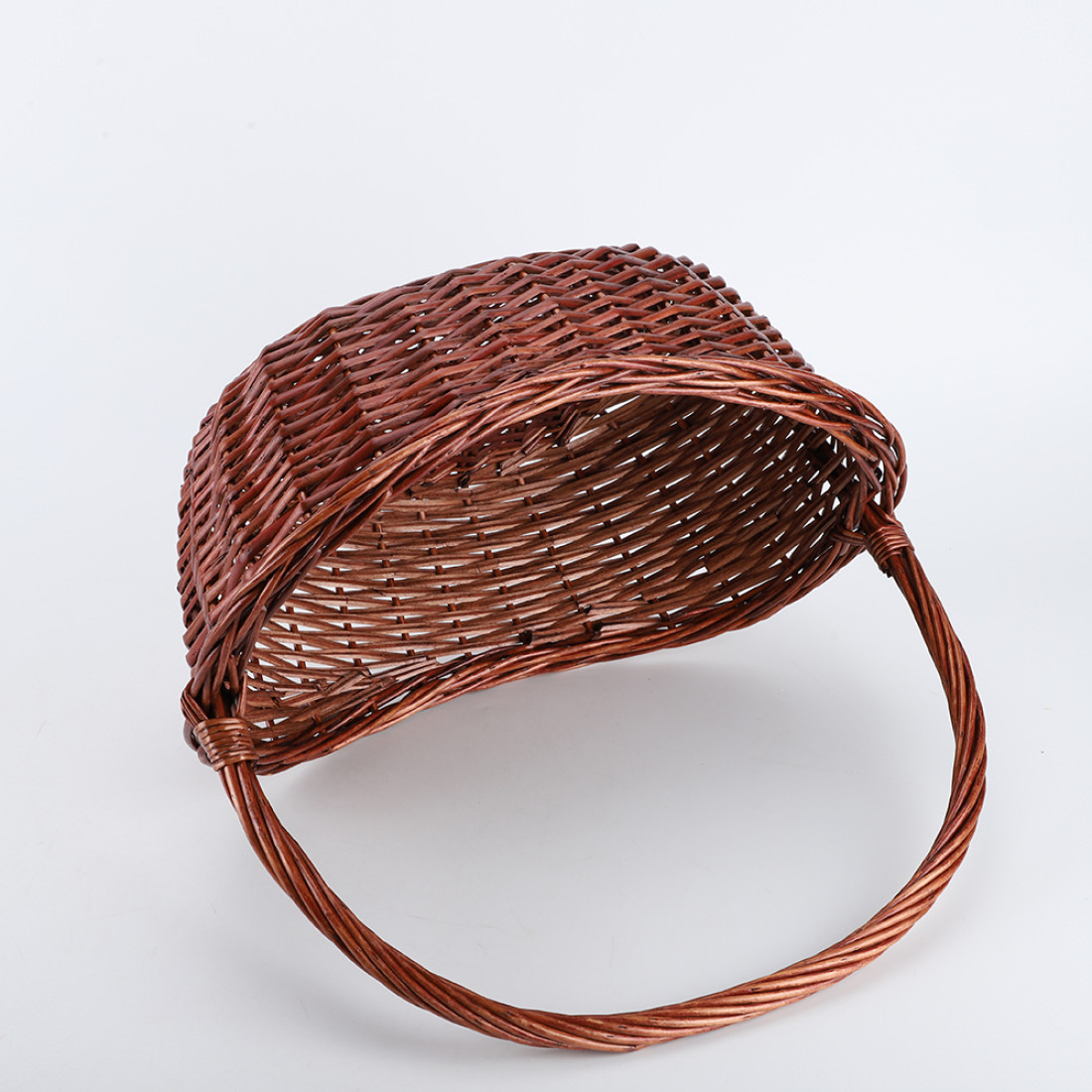 Cos de rachita impletit, design traditional rustic, 43 x 36 x 14 cm