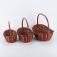 Cos de rachita impletit, design traditional rustic, 43 x 36 x 14 cm