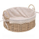 Cos rotun din ratan, mic, 21x21x14 cm, crem Cos rotun din ratan, mic, 21x21x14 cm, crem