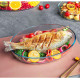Vas termorezistent pentru cuptor, 3 L, sticla termica, oval, transparent