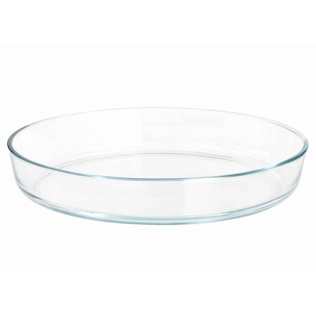 Vas termorezistent pentru cuptor, 3 L, sticla termica, oval, transparent