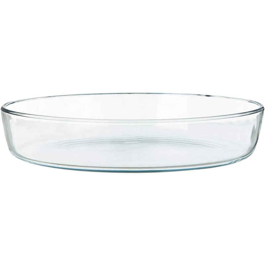 Vas termorezistent pentru cuptor, 3 L, sticla termica, oval, transparent