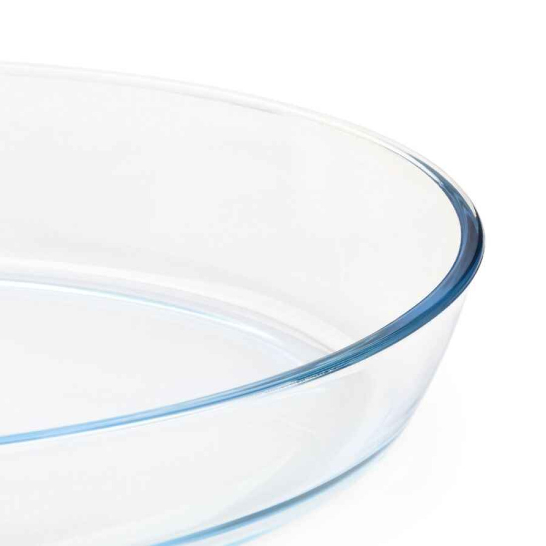 Vas termorezistent pentru cuptor, 3 L, sticla termica, oval, transparent