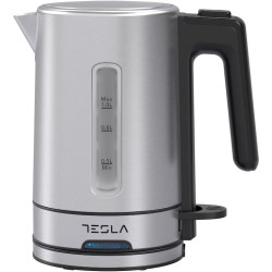 Fierbator Tesla KT450BX, 1.0L, 2200W, oprire automata, indicator LED, baza rotativa 360°, inox 