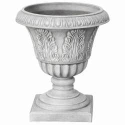 Ghiveci decorativ tip urna cu piedestal, design clasic, 40 x 45 cm