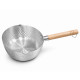  Ibric inox cu maner lemn, pentru gatit, antiaderent, 18 cm