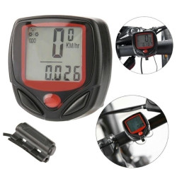 Ciclocomputer LCD multifunctional SB-318, 15 functii, negru, 4.5x4.6x1.8cm 