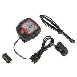 Ciclocomputer LCD multifunctional SB-318, 15 functii, negru, 4.5x4.6x1.8cm 