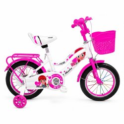 Bicicleta copii pentru fete RDB Mierla Fucsia, 14 inch