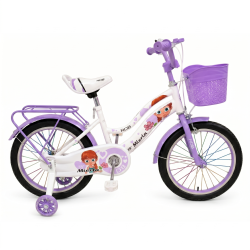 Bicicleta copii pentru fete RDB Mierla, 18 inch, mov