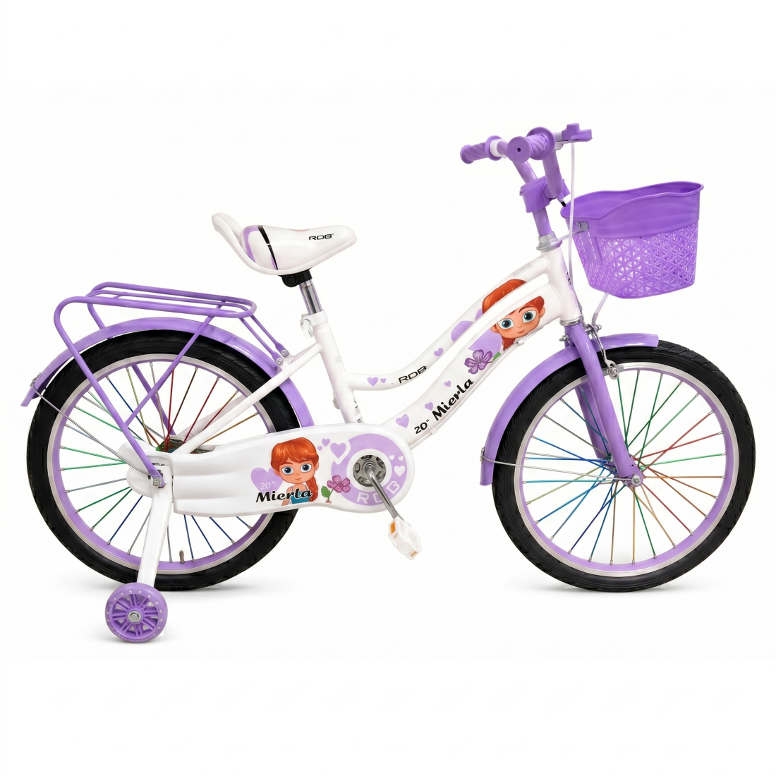 Bicicleta copii pentru fete RDB Mierla, 20 inch, roz