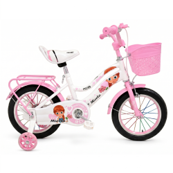 Bicicleta copii pentru fete RDB Mierla, 14 inch, roz