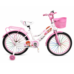 Bicicleta copii pentru fete RDB Mierla, 20 inch, roz