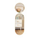Set 2 oglinzi decorative de perete, 1 ovala (68x28cm) si 1 rotunda (28 x28 cm), rama aurie